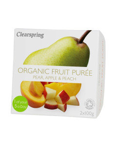 Puré de Frutas Orgánico - Pera/Manzana/Melocotón...