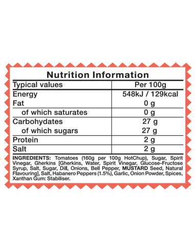 HotChup 1* (Escala Scoville: 5.000) 275gr....